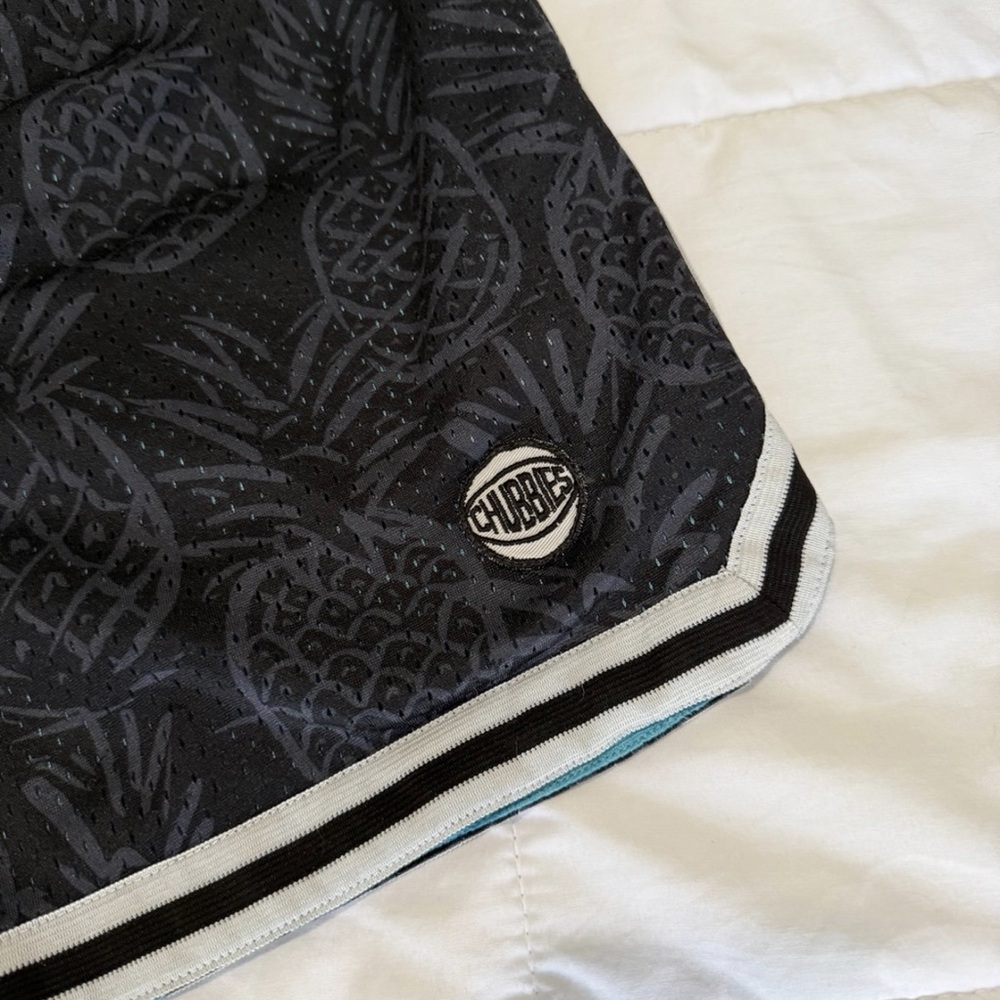 Chubbies Black Pineapple Patterned Athletic Shorts - image 2